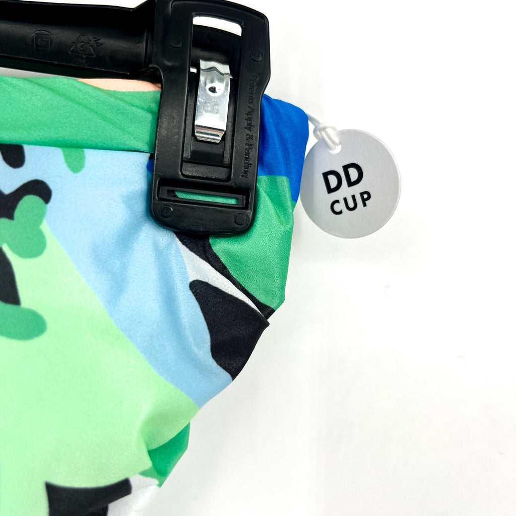 SEAFOLLY Rio Bandeau One Piece Swimsuit Size 4 DD Jade Green Print Strapless NWT