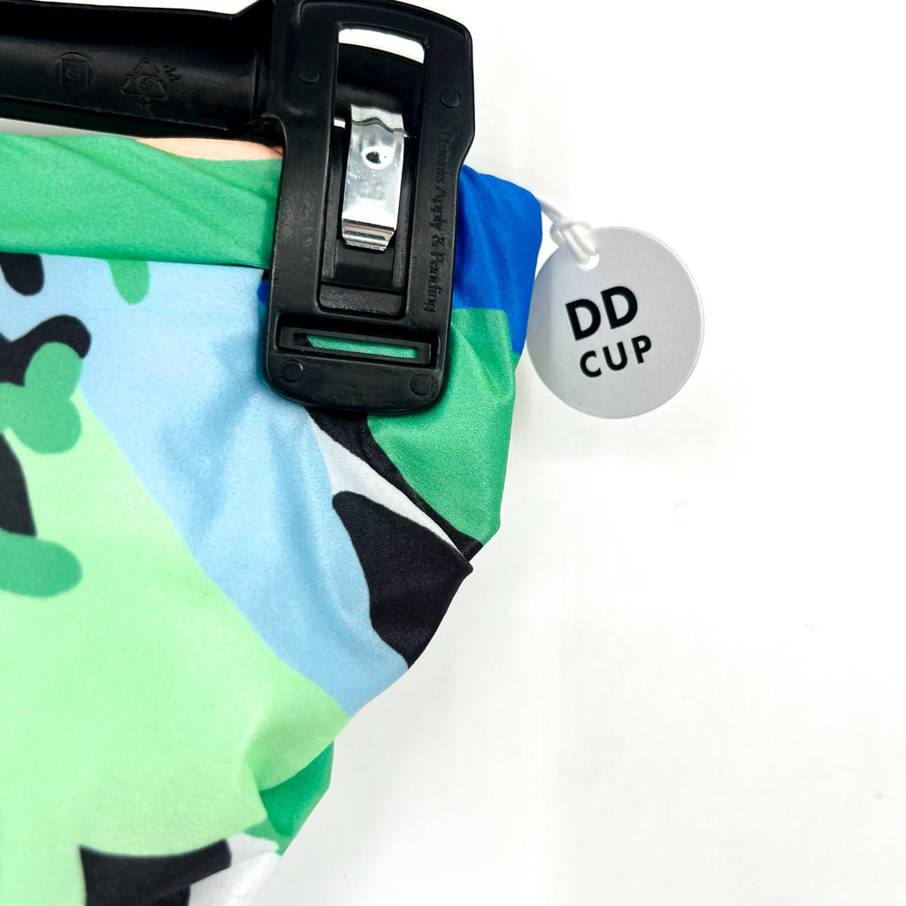 SEAFOLLY Rio Bandeau One Piece Swimsuit Size 4 DD Jade Green Print Strapless NWT