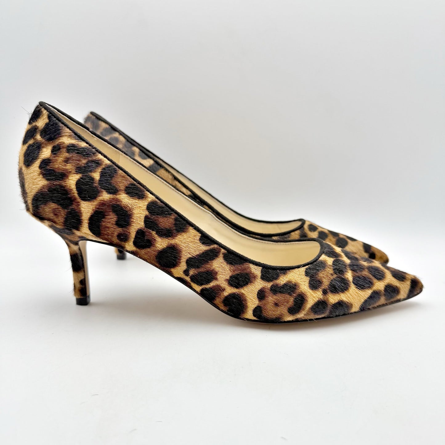 Nine West Womens Arlene Pumps US 9.5 M EU 40.5 Leopard Calf Hair NIB