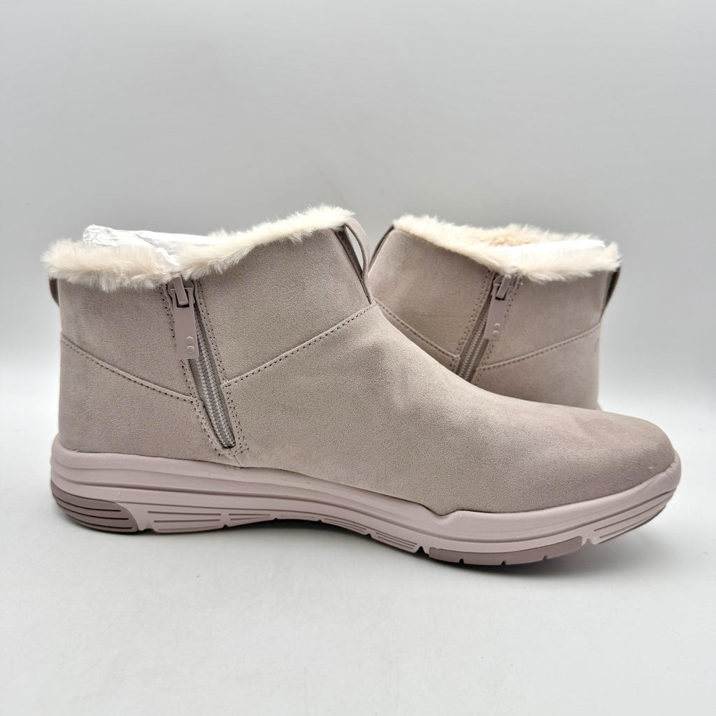 Ryka Womens Amber Ankle Boots Size 11 M EU 42 Pink Taupe Suede NIB