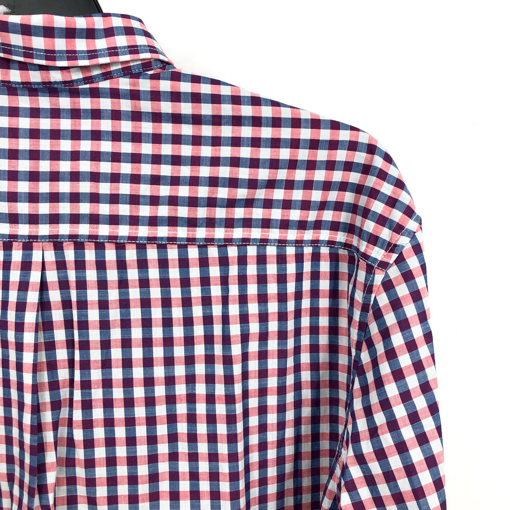 JOHNNIE O Mens Abner Hangin’ Out Button Up Shirt XL Malibu Red Plaid NWT