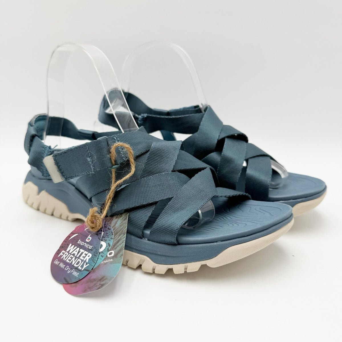 Bionica Womens Nala Sport Sandals Size 10 M EU 42 Blue Waterproof NIB