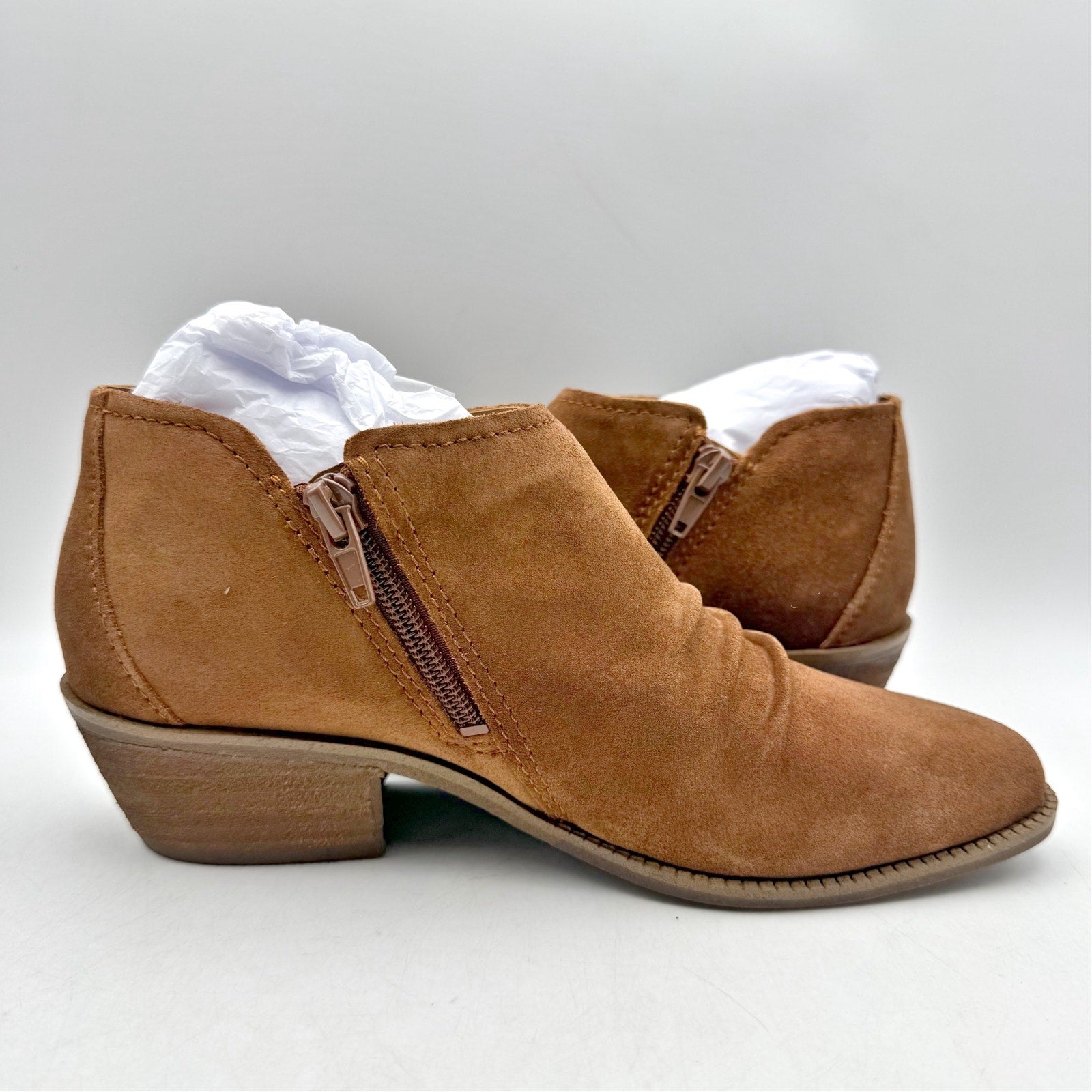 Zodiac Womens Hope Ankle Booties US 6 Brown Suede NWOB