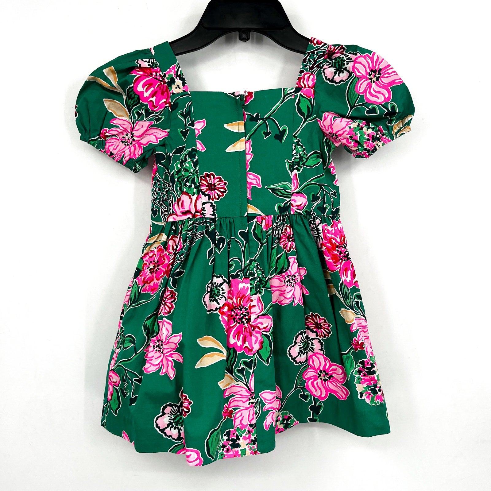 LILLY PULITZER Shivangi Dress Girls 5 Green Safari Sanctuary Short Sleeve NWT