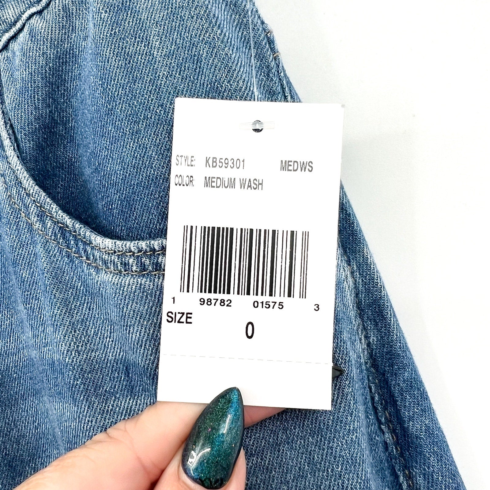 KUT FROM THE KLOTH Blake Crop Wide Leg Jeans Size 0 Medium Wash High Rise NWT