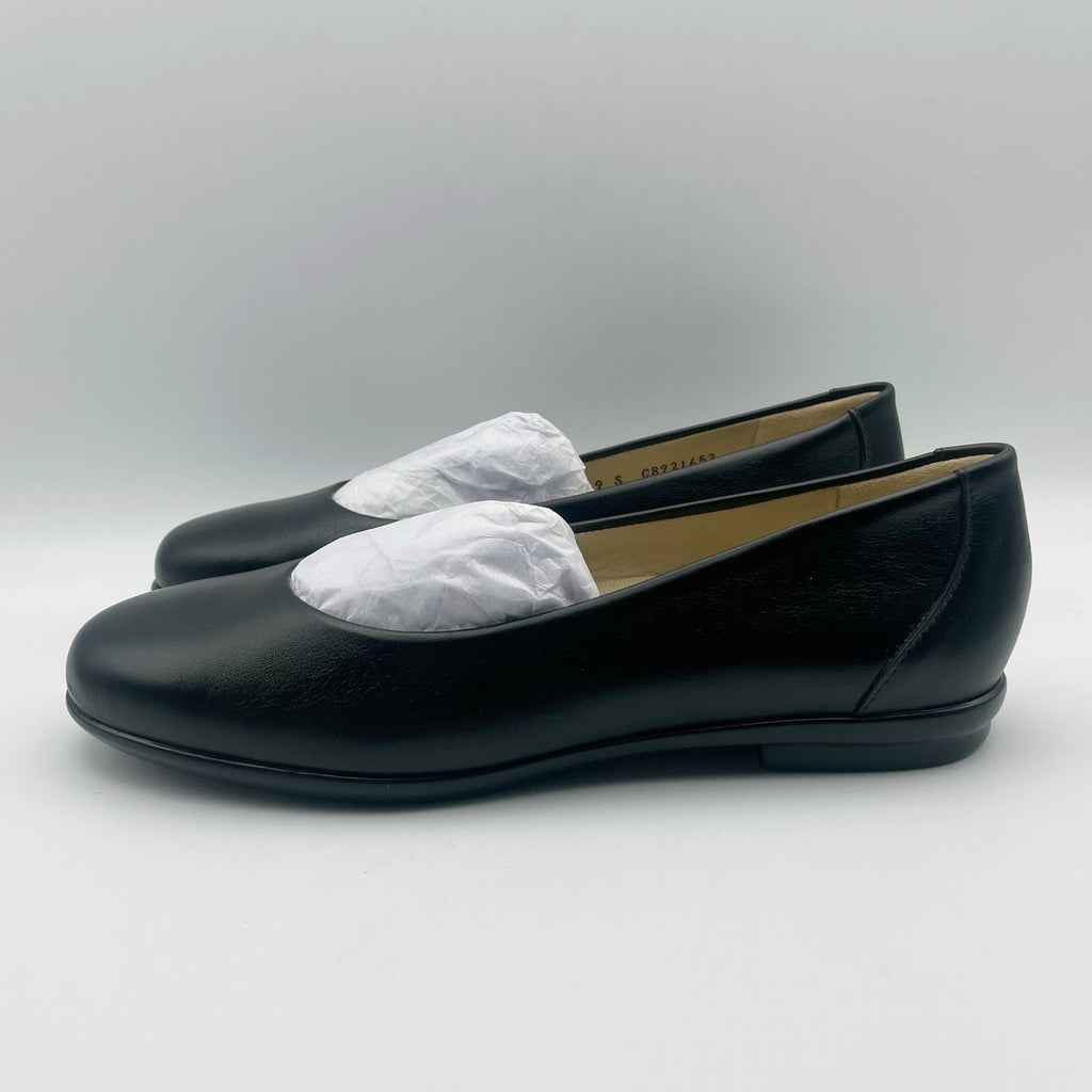 SAS Womens Scenic Ballet Flat US 9 Slim EU 39.5 Black Leather NIB