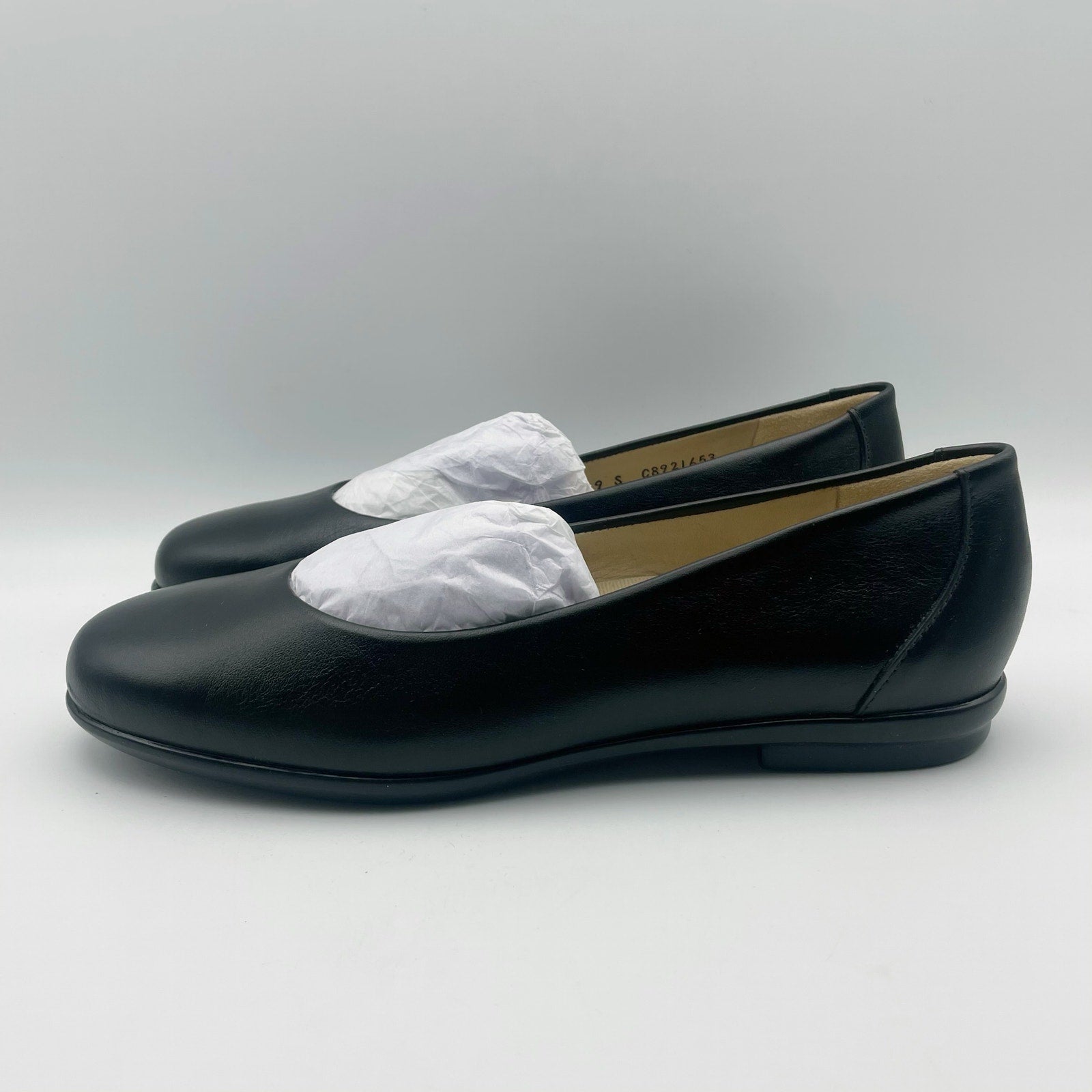 SAS Womens Scenic Ballet Flat US 9 Slim EU 39.5 Black Leather NIB