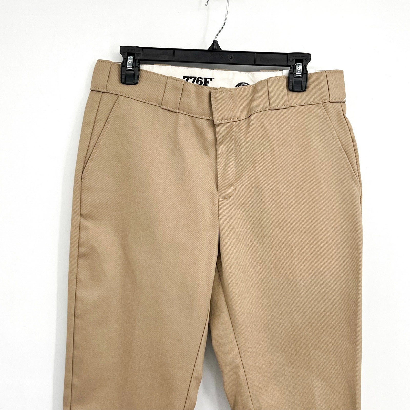 DICKIES Womens 776 Flex Slim Fit Pants Size 4R Tan Desert Sand Stretch Twill NWT