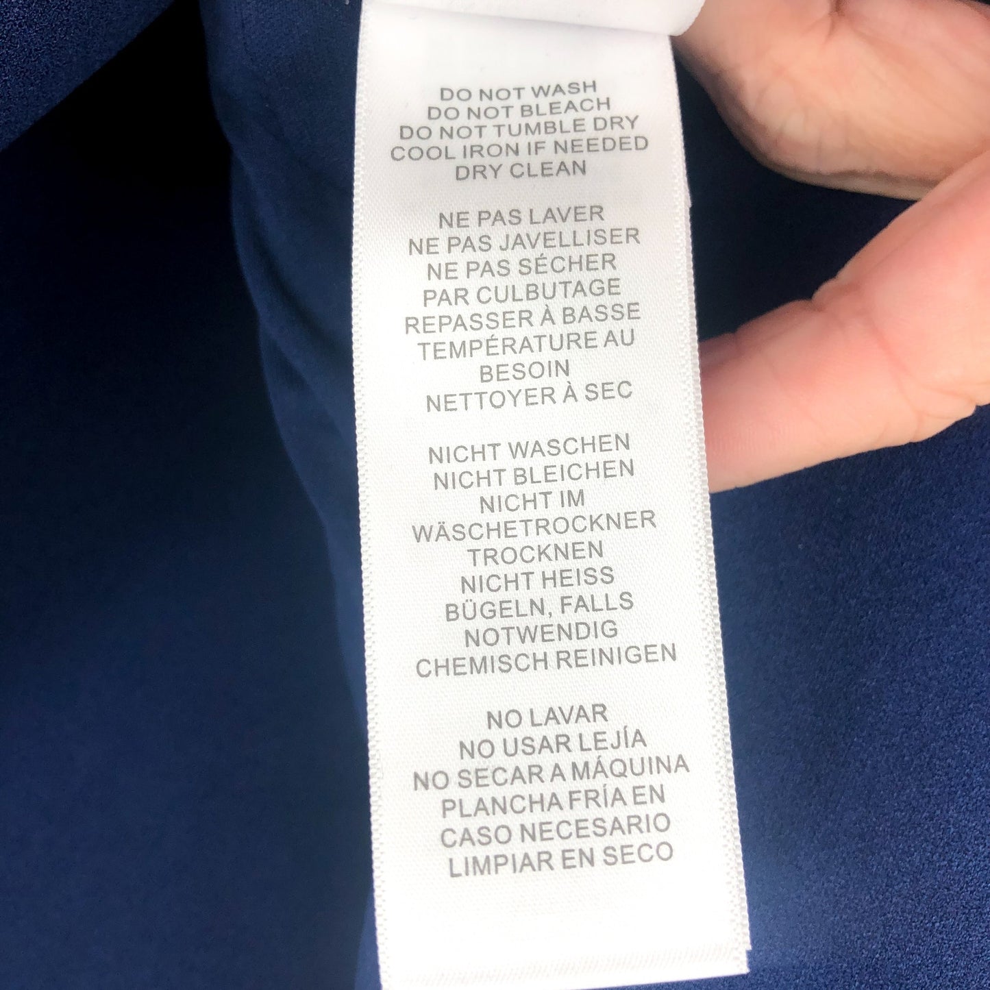 ADRIANNA PAPELL Organza Crepe Jumpsuit Size 14 Navy Blue Satin Off Shoulder NWT