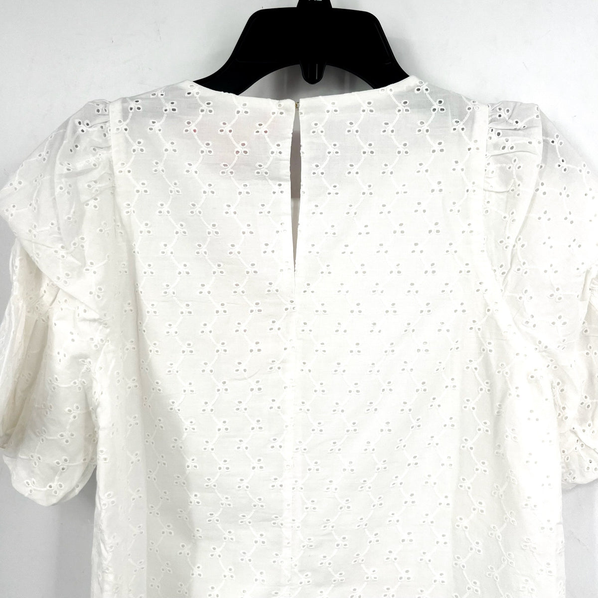 LILLY PULITZER Womens Lailah Eyelet Top XXS Resort White Ditsy Vine Eyelet NWT