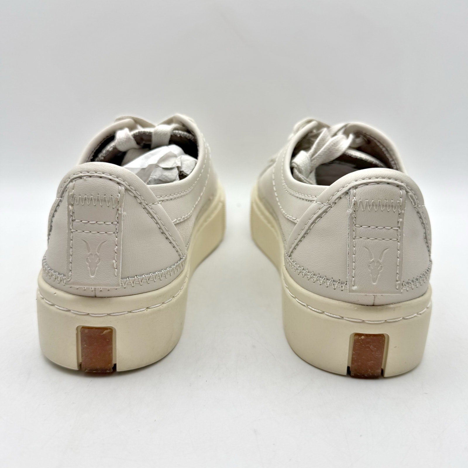 ALLSAINTS Womens Milla Sneaker EU 37 US 7 Off White Leather NWOB