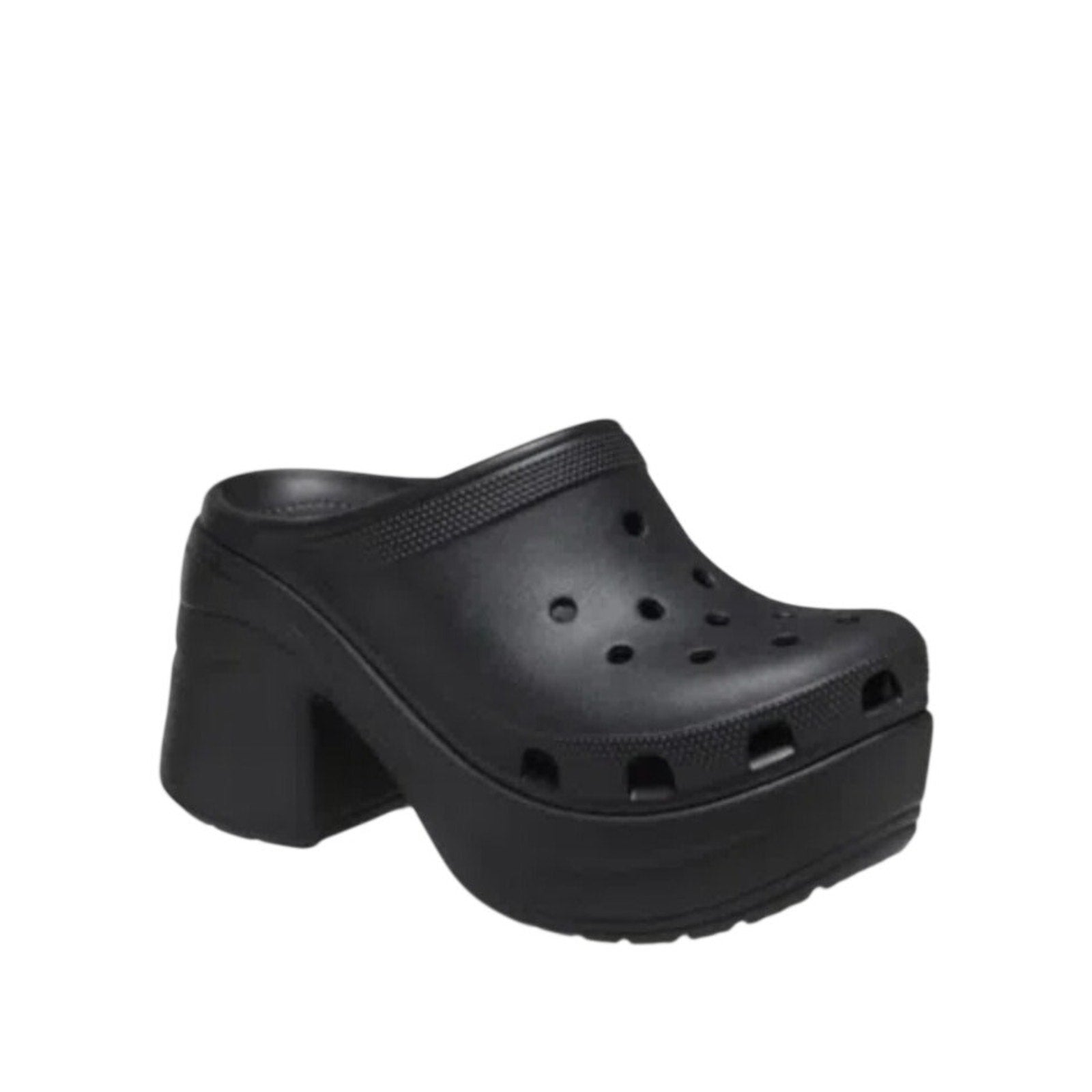 Crocs Womens Siren Crush Clogs Size 12 Black Platform Heels NWT