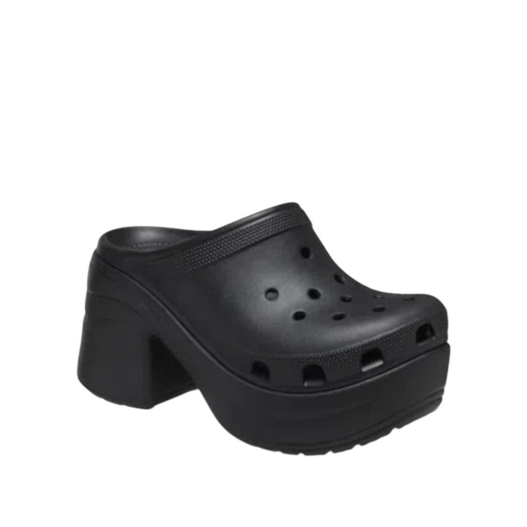 Crocs Womens Siren Crush Clogs Size 12 Black Platform Heels NWT