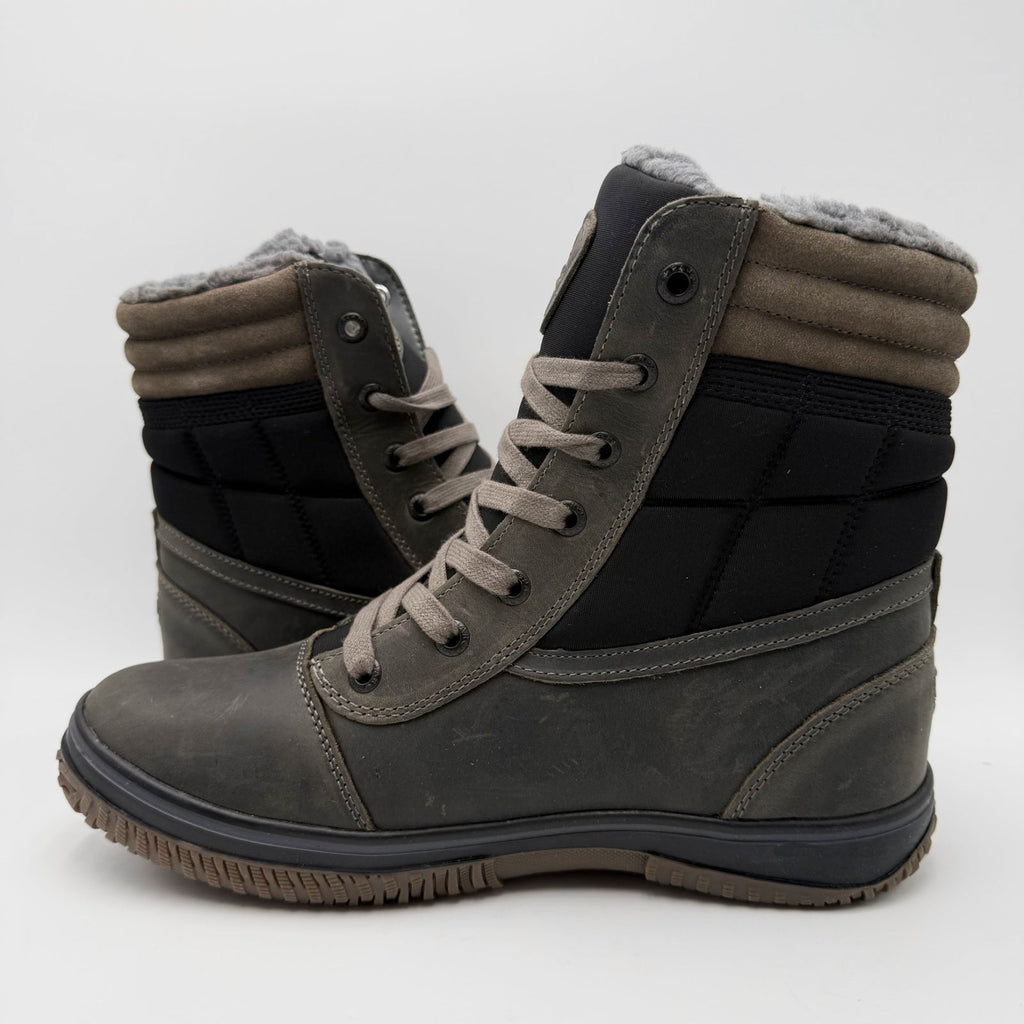 Pajar Canada Mens Trooper 3.0 Winter Boots Size 10 EU 44 Dark Grey Black WP NWOB