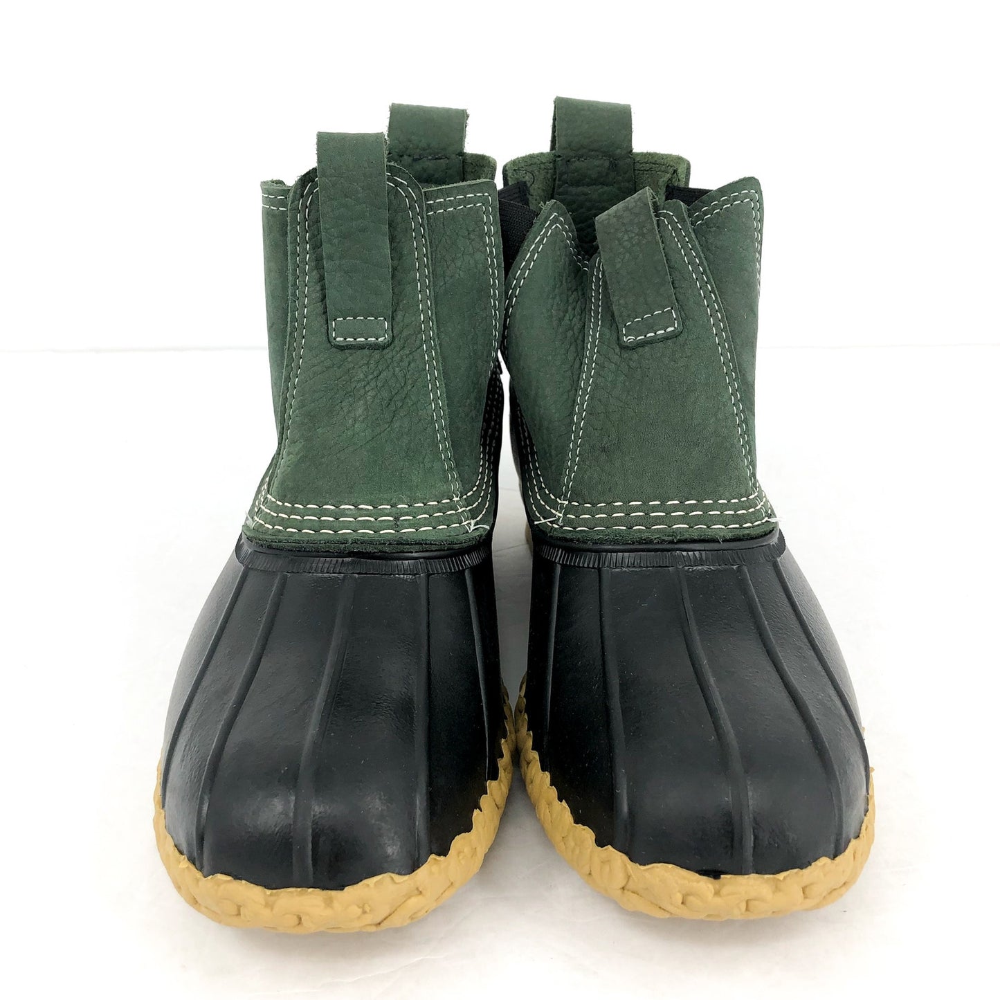 L.L. BEAN Womens Bean 6.5" Chelsea Boots US 9 M Sage Gum Leather NWOB