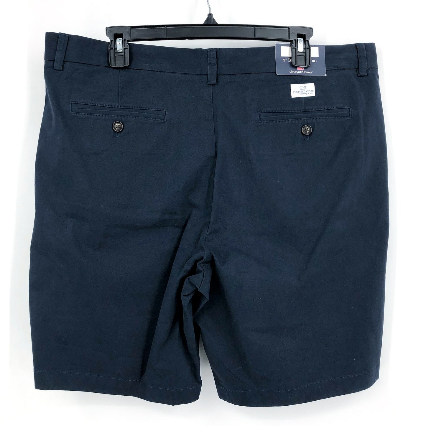 VINEYARD VINES Men's 9" Breaker Shorts Size 36 Navy Blue Chinos Flat Front NWT