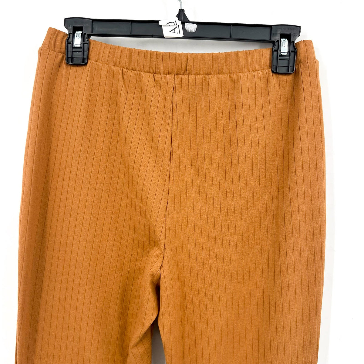ABOUND Women's Ribbed Flared Leg Pull On Pants Small Tan Dale NWT
