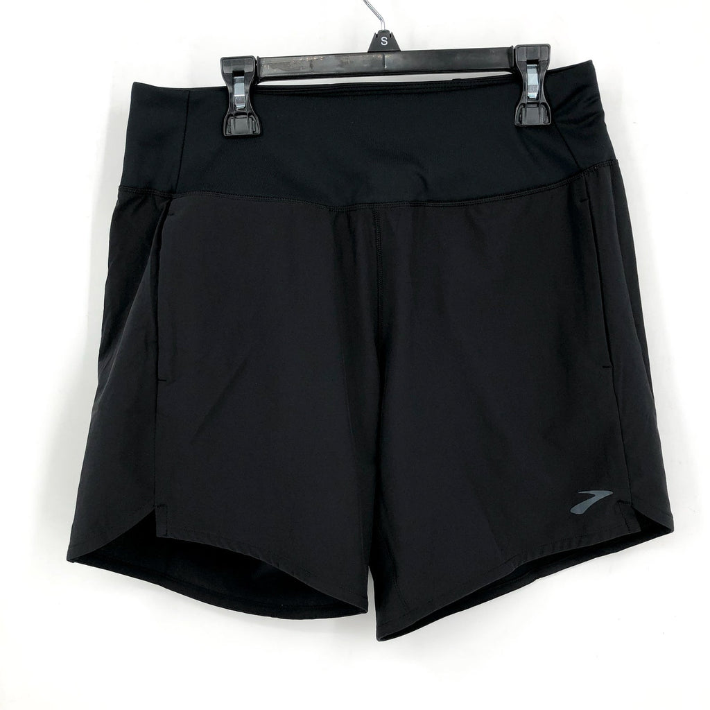 BROOKS Women's Chaser 7" Running Shorts Size Small Black Athletic Stretch NWT