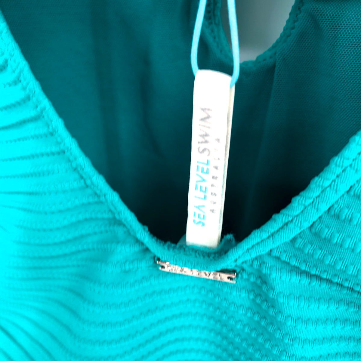 SEA LEVEL SWIM Spinnaker Halter One Piece Swimsuit Size 8 Aqua Green NWT