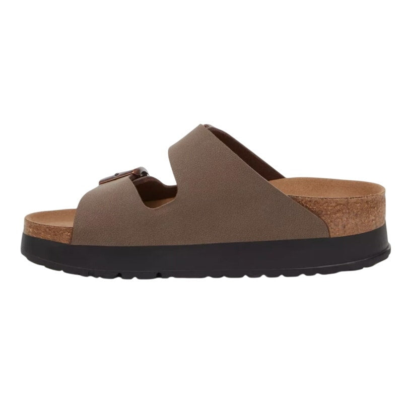 Birkenstock Papillio Women Arizona Platform Sandal EU 37 US 6 Brown Leather NWOB