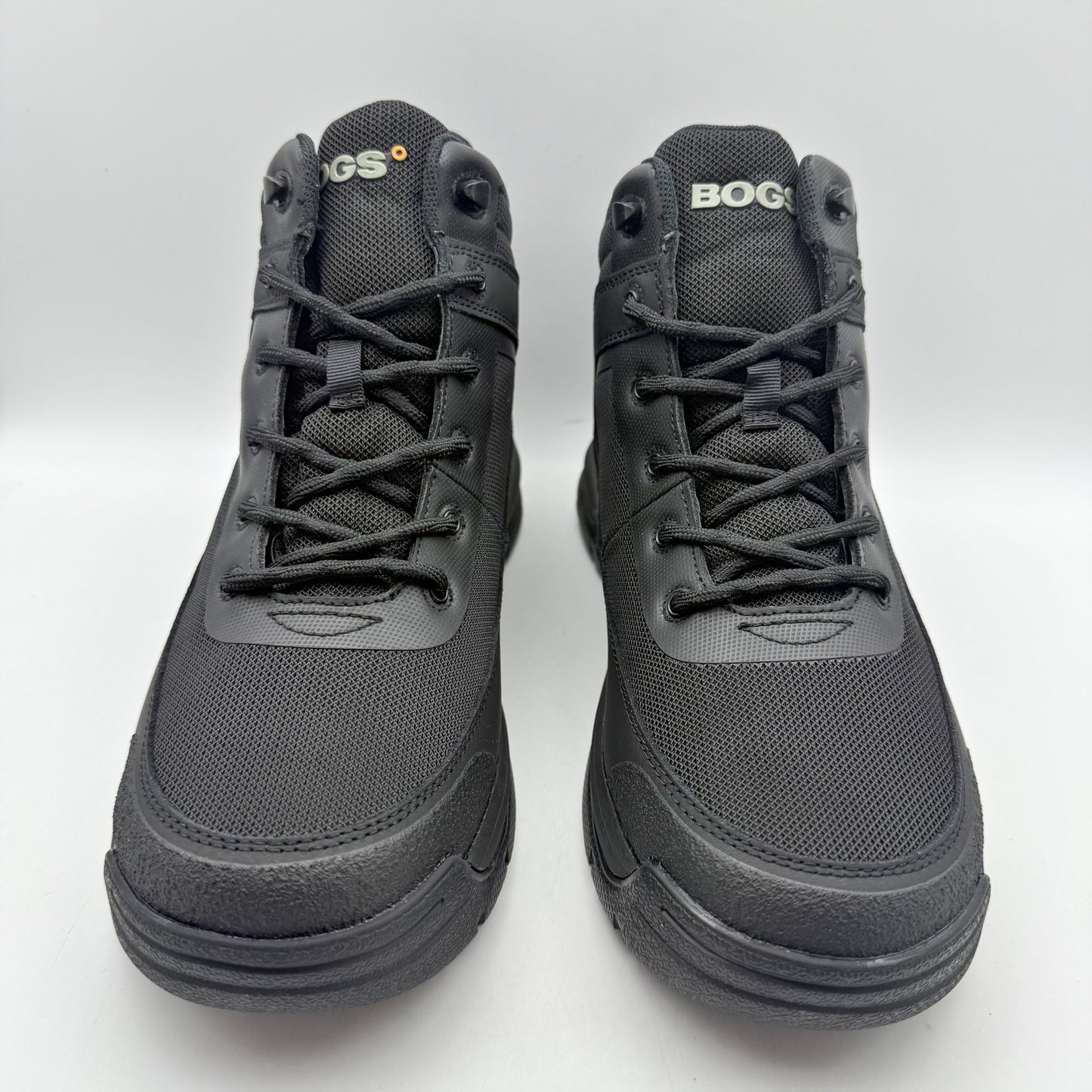 BOGS Mens Shale Glacial Grip Work Boots US 9 EU 42 Black Lace Up Waterproof NWOB