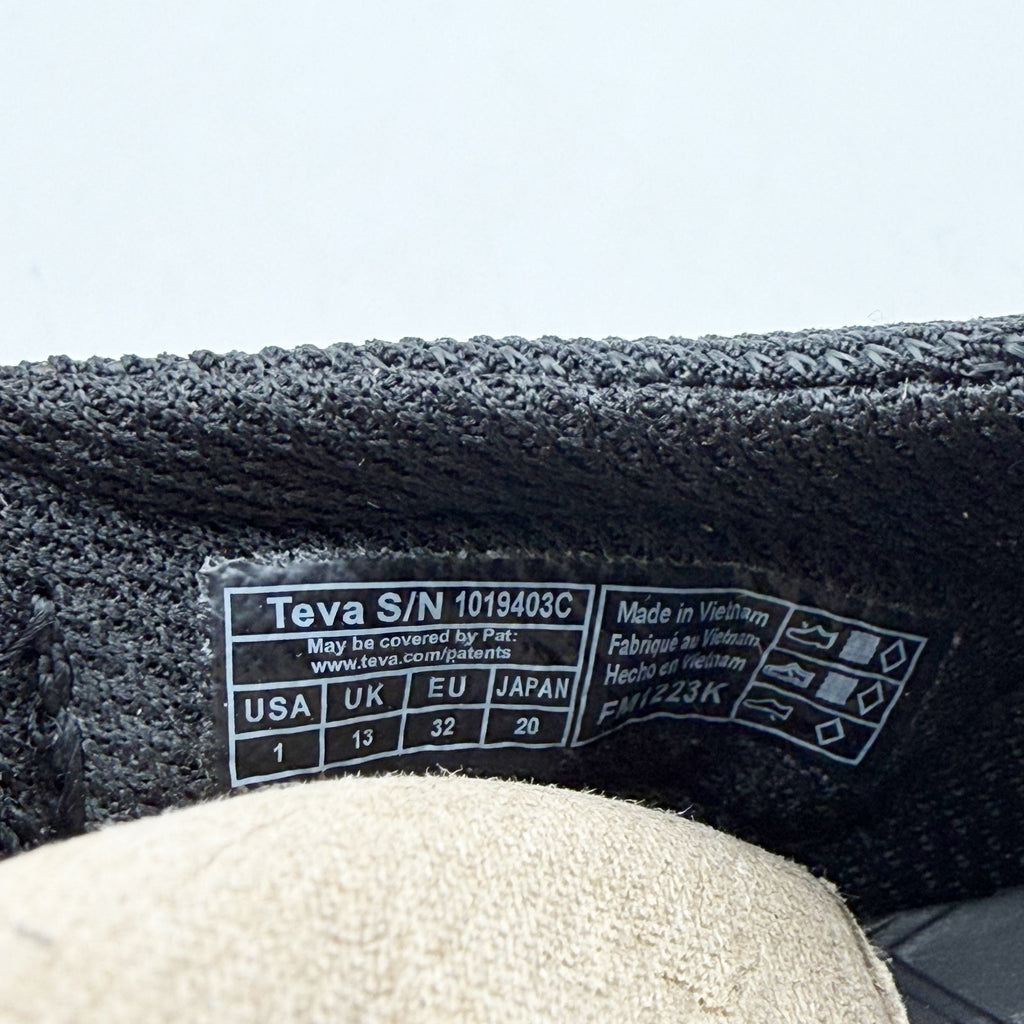 TEVA Kids Manatee Sport Sandals US 1 EU 32 Black Multicolor Breathable NIB