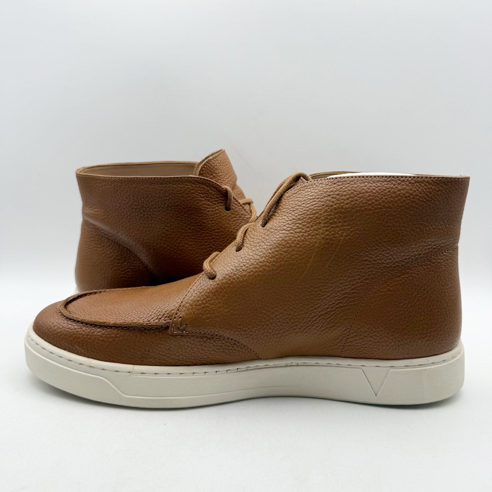 Vionic Mens Danfield Ankle Boots US 11 M EU 44 Tan Brown Leather NIB