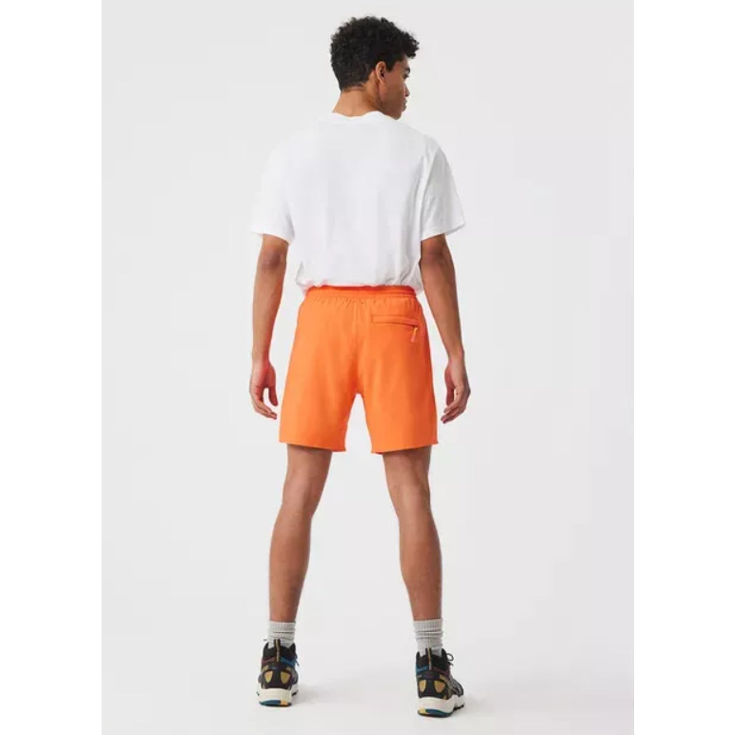 OUTDOOR VOICES Men's SolarCool 7" Beach Short XS Hibiscus Orange Mesh Liner NWT