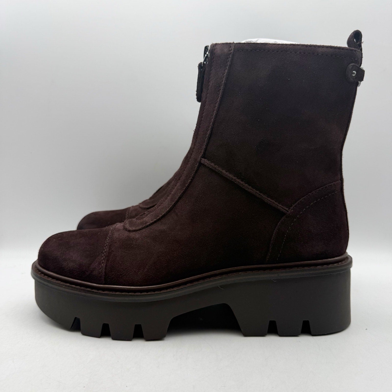 Sam Edelman Womens Cooper Chelsea Ankle Boot US 8 M Cafe Noir Brown Suede NIB
