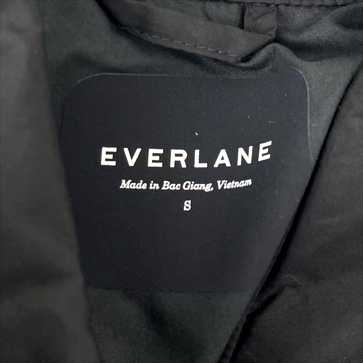 Everlane Mens ReNew Quilted Liner Shirt Jacket Small Black Shacket Cotton NWOT