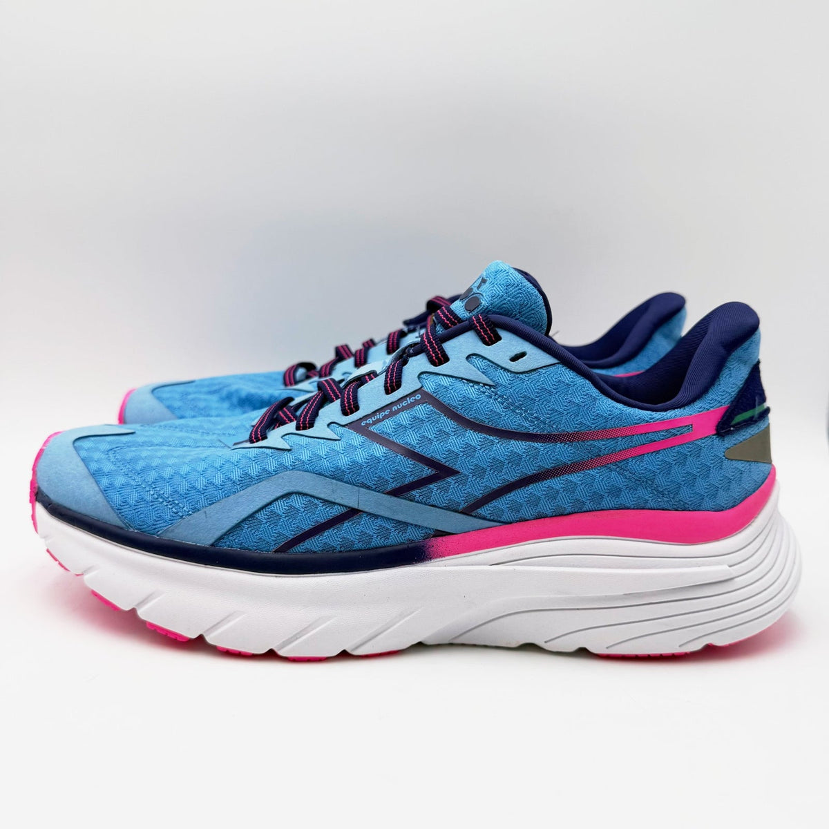 Diadora Womens Equipe Nucleo Running Shoes Size 11.5 EU 43 Blue Pink NWOB