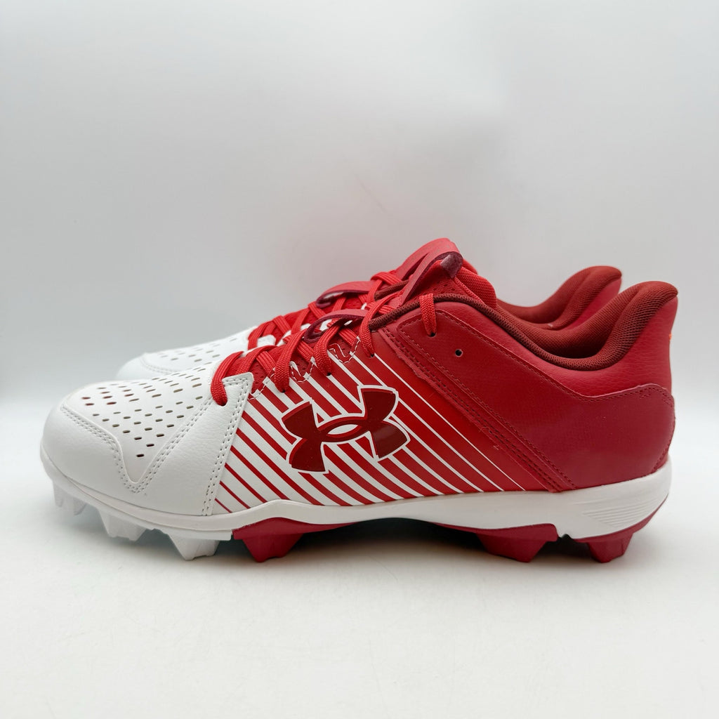 Under Armour Mens Leadoff Low Rm Baseball Cleats US 12 EU 46 Red White NIB