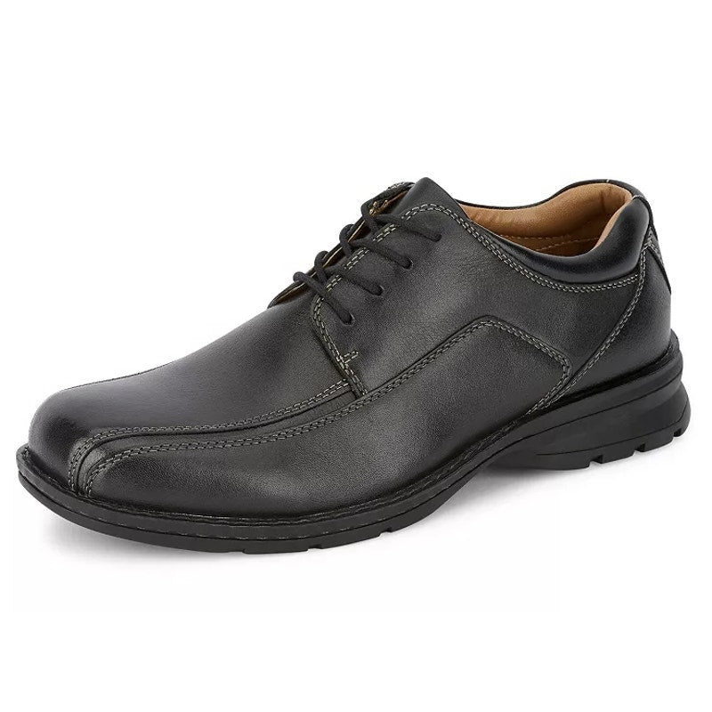 Dockers Mens Trustee Casual Oxford Shoe US 15 Wide EU 48 Black Leather NWOB