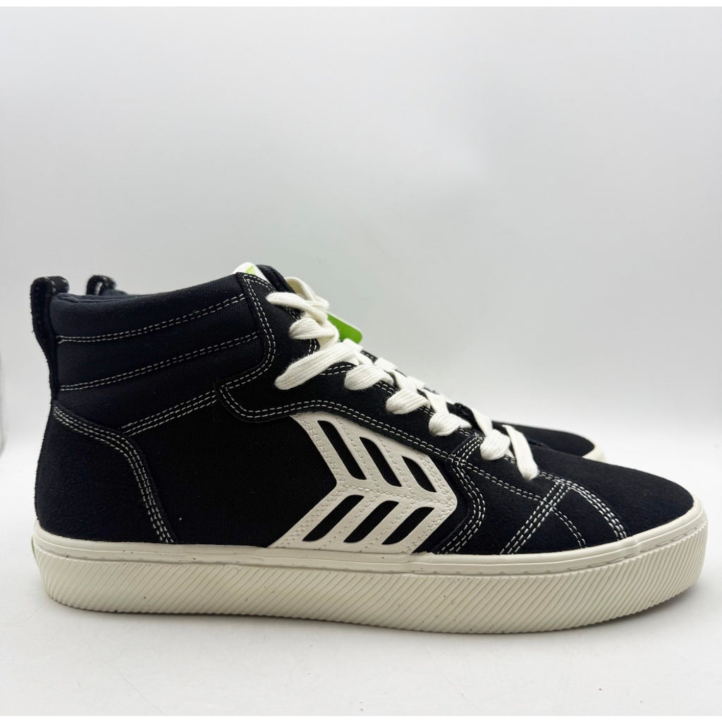Cariuma Mens Catiba Pro High Top Sneakers US 11 EU 44 Black Suede Contrast NIB