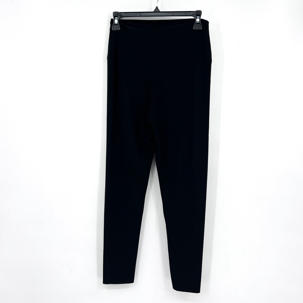 NORMA KAMALI Women's Lifestyle Cropped Leggings Medium/34 Black Stretch NWOT