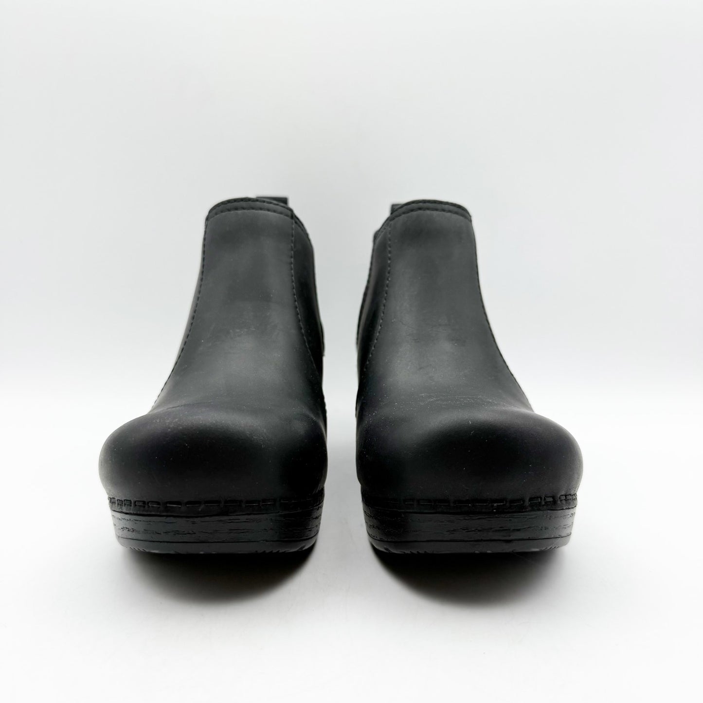 Dansko Womens Frankie Bootie EU Size 36 US 5.5-6 Black Leather Ankle Slip On NIB