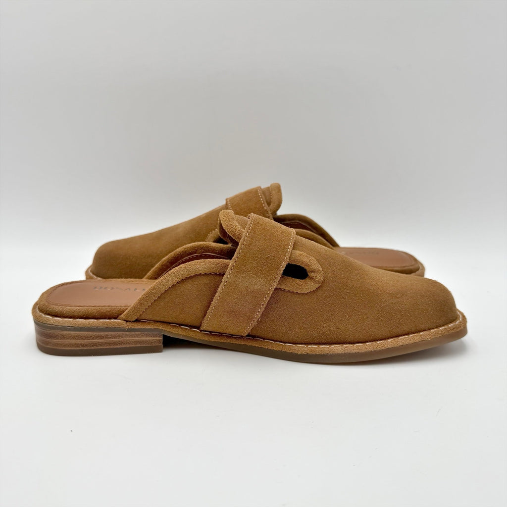 Donald Pliner Womens Sabel Mules Size 6.5 M Brown Leather NIB