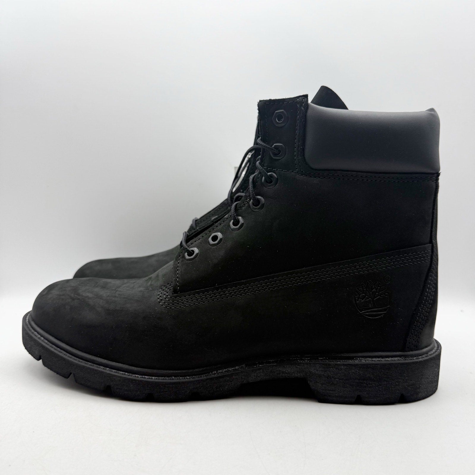 Timberland Mens Classic 6" Boots US 11 M EU 45 Black Nubuck Waterproof NIB
