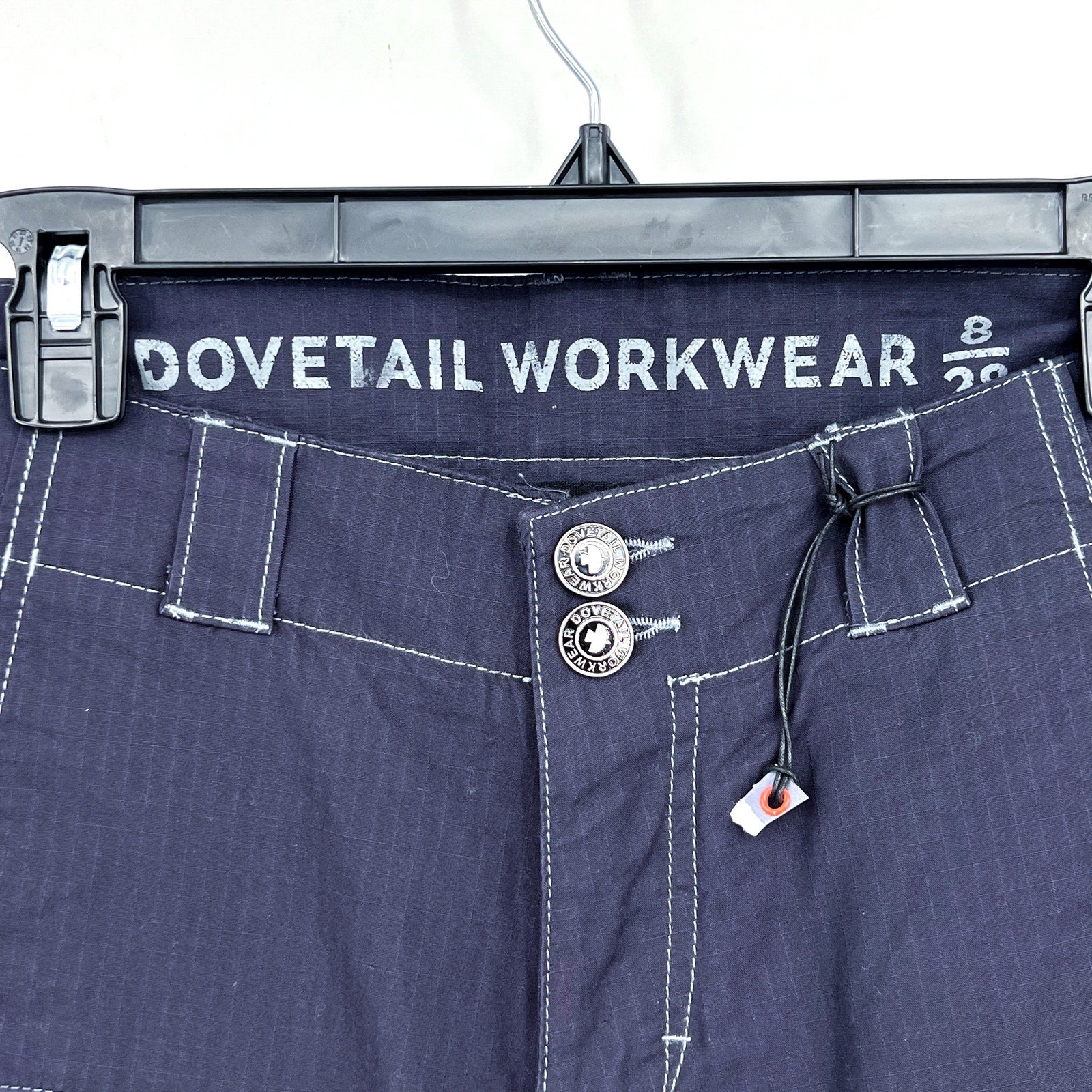 DOVETAIL WORKWEAR Women's Day Construct Pants Size 8 Navy Blue 28" Inseam NWOT