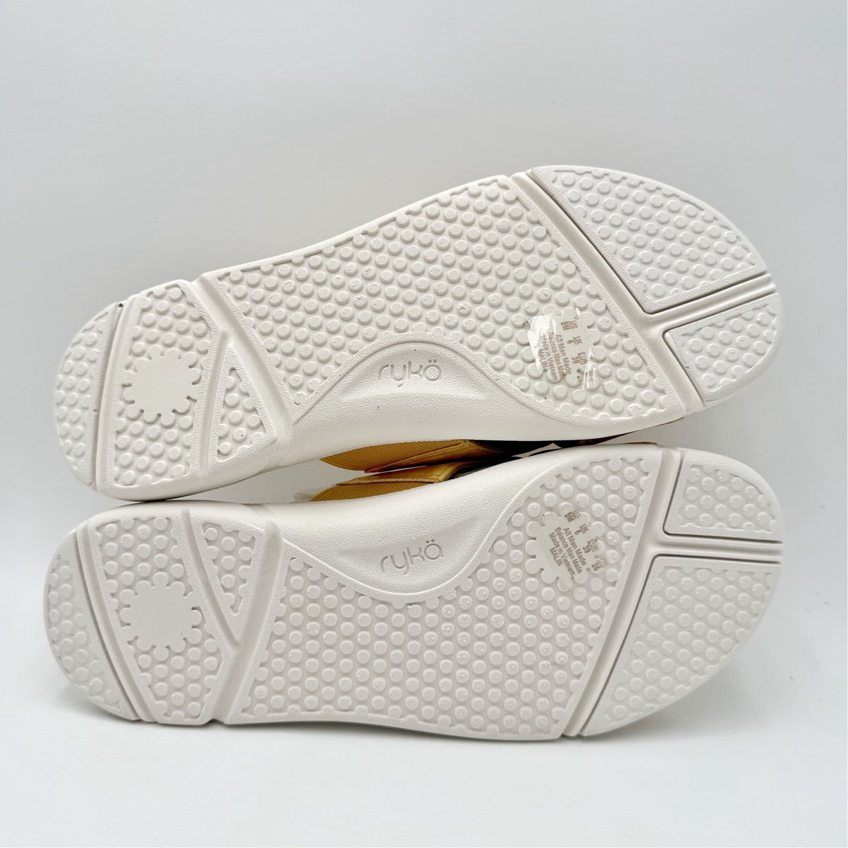 Ryka Womens Malin Slide Sandals Size 9 M EU 39 Yellow Print Comfort NIB