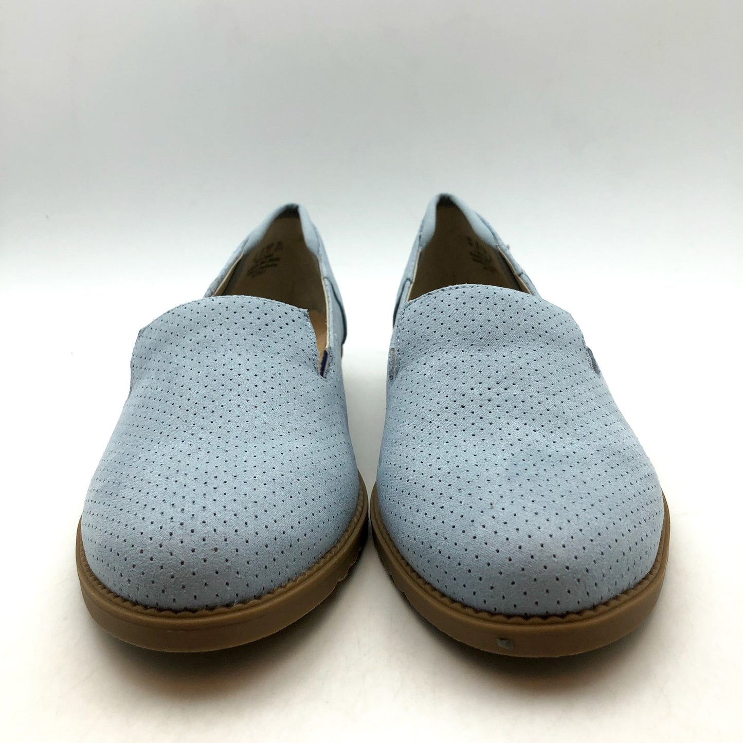 Dr. Scholls Womens Jetset Slip On Loafer US 7 M EU 37 Summer Blue Fabric NIB