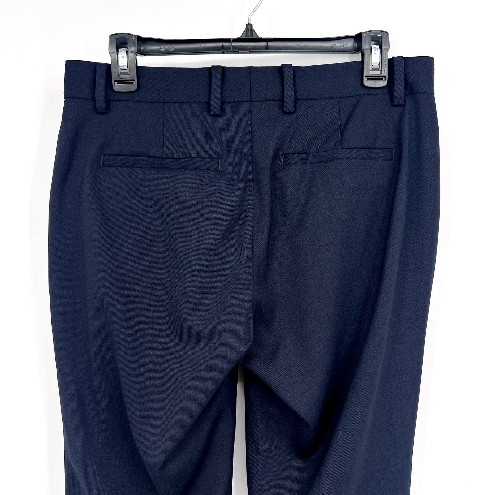 EVERLANE Men's The Italian Wool Pants 30x32 Navy Blue Flat Front NWT