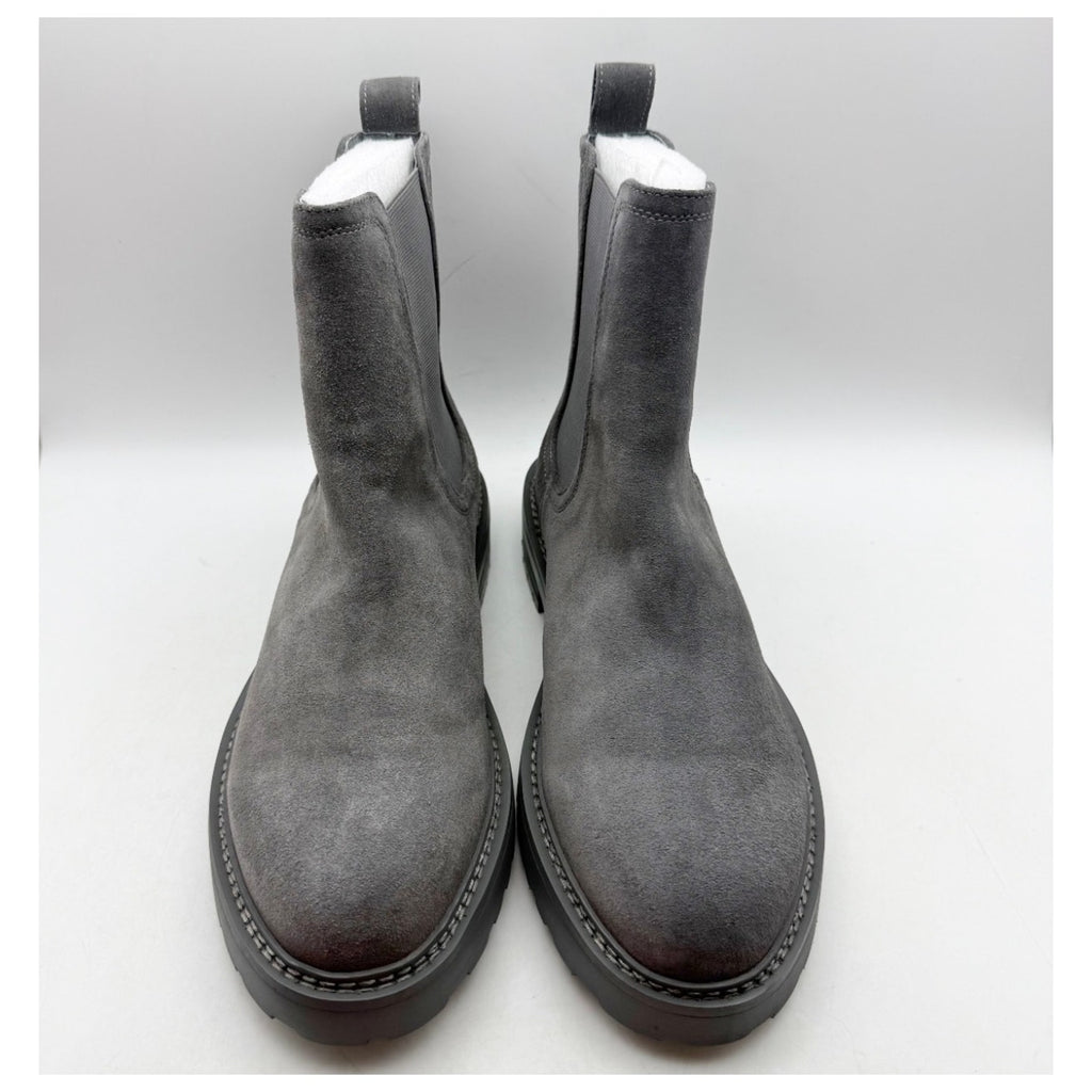 Saint Morta Men's Chunky Chelsea Boots Size 9 EU 43 Dark Grey Suede NIB