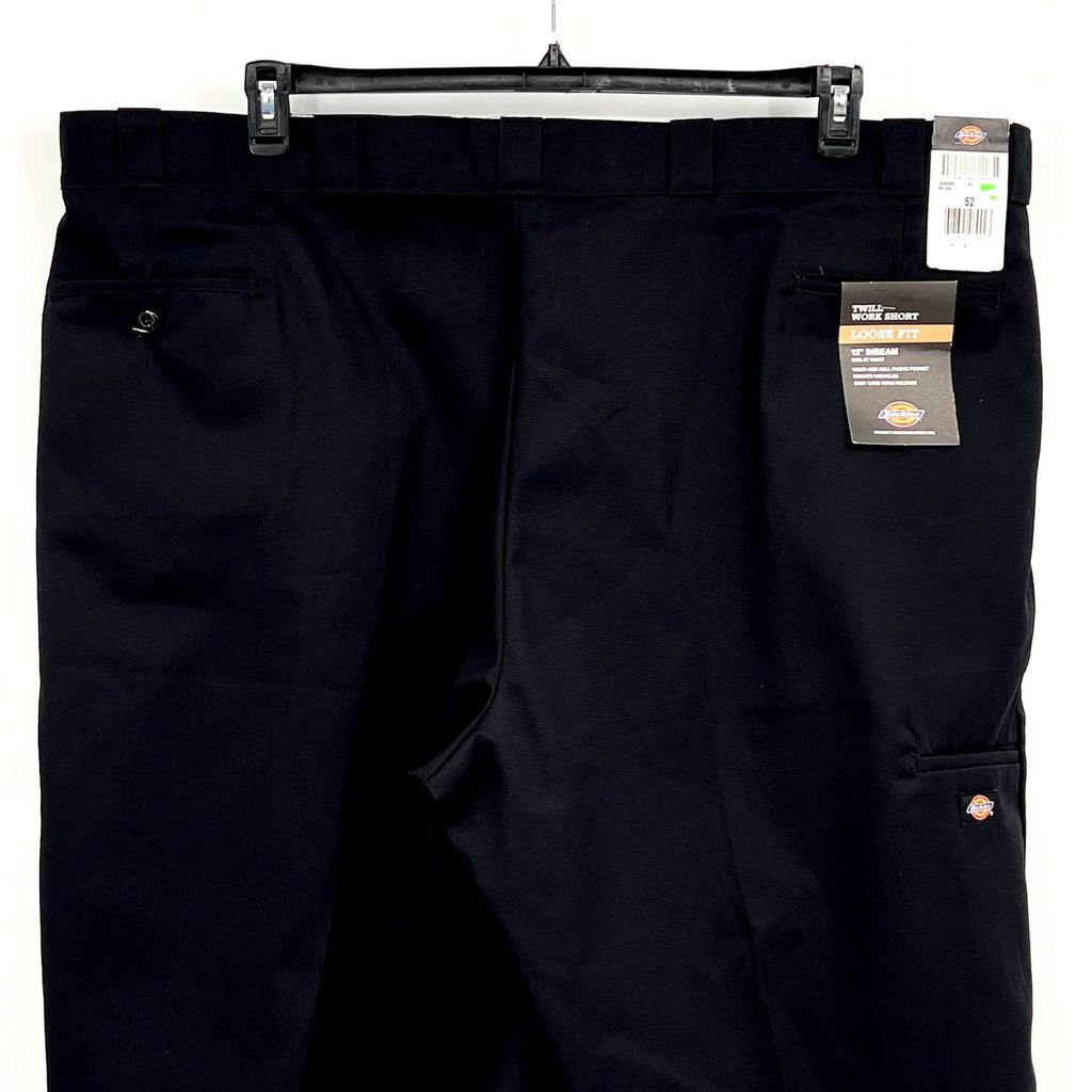 DICKIES Men's 13" Loose Fit Multi-Pocket Twill Work Shorts Size 52 Black NWT