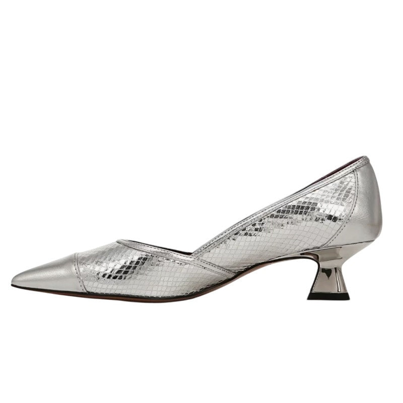 Franco Sarto Womens Darcy Pumps US 8.5 Wide EU 39 Silver NIB