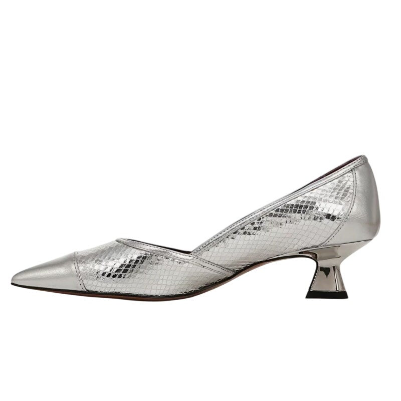 Franco Sarto Womens Darcy Pumps Size 8.5 Wide EU 39 Silver NIB