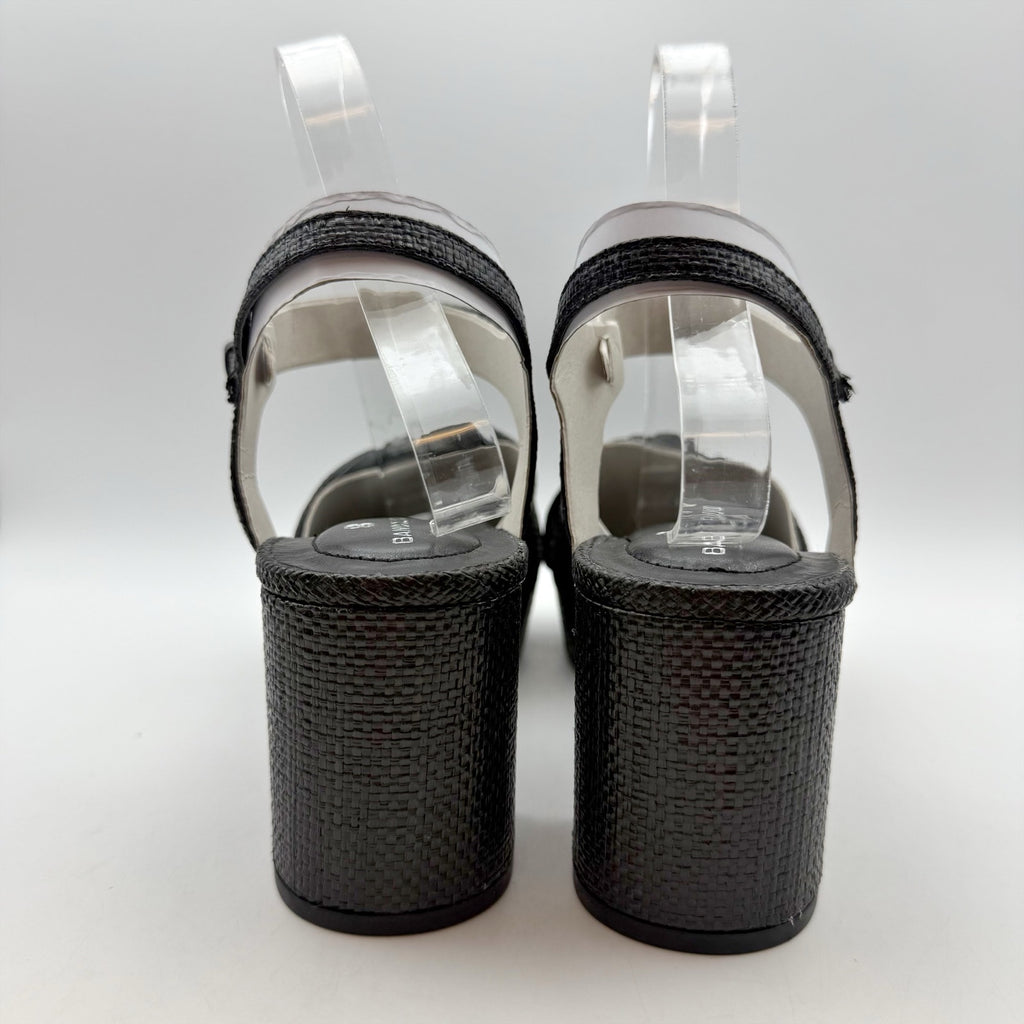 Bandolino Womens Prezley Heeled Sandals Size 10 M EU 40.5 Black Party NIB