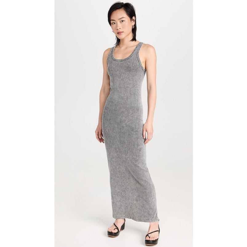 RE/DONE Women's Long Tank Dress LSD Grey SMALL