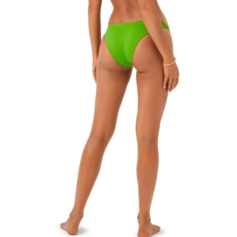 L*SPACE Women's Camacho Classic Bikini Bottom XS Green Cheeky Low Rise NWT