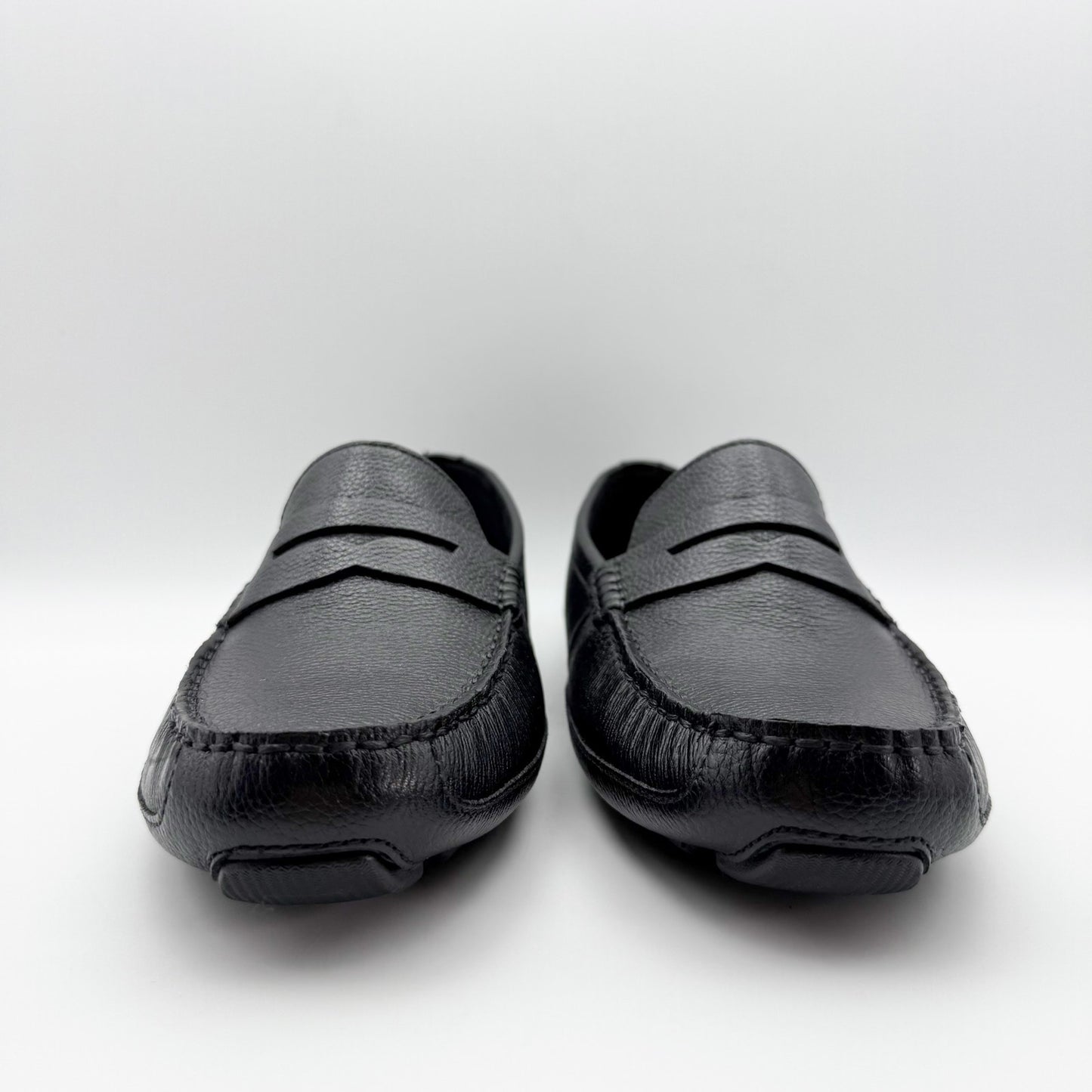 Cole Haan Mens Wyatt Slip On Penny Driver Loafer US 8.5 M Black Leather NIB